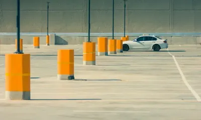 Parking management team reviewing lot maintenance expenses